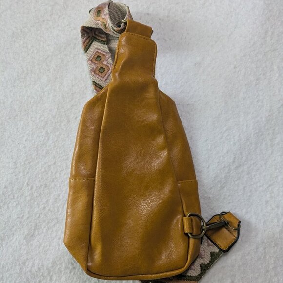 Vegan Leather Crossbody Bag | Adjustable‎ Guitar Strap- 5 color options - Picture 11 of 11